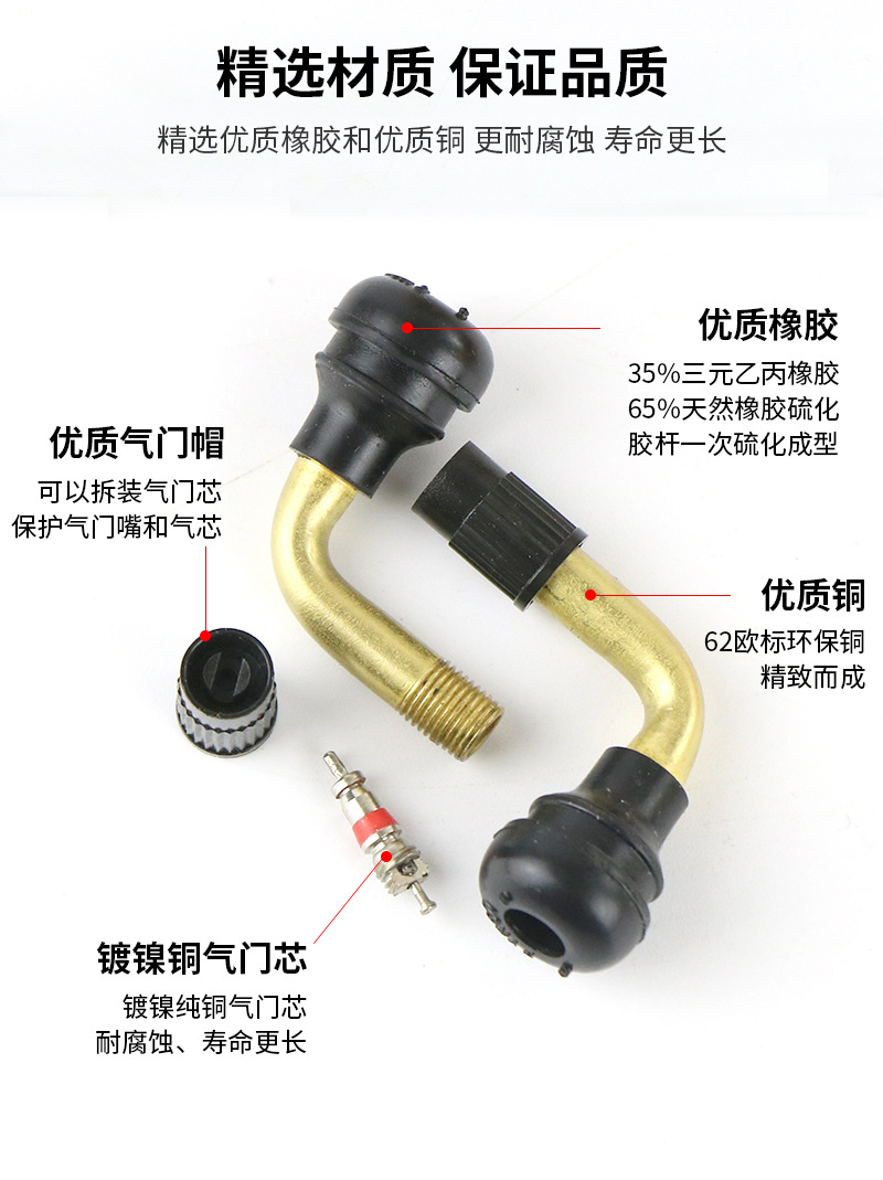Mike Electric Vehicle Valve Vacuum Tire Valve Tire Valve Electric Vehicle Motorcycle Tricycle Air Wholesale