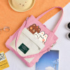 Shopping bag, capacious shoulder bag, brand backpack for leisure, Korean style, wholesale