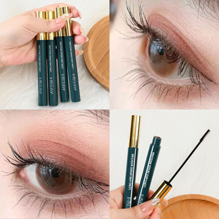 Shake the sound Net red explosions colorful mascara non-blooming waterproof holding nine long green tube curly green tube cross-border makeup