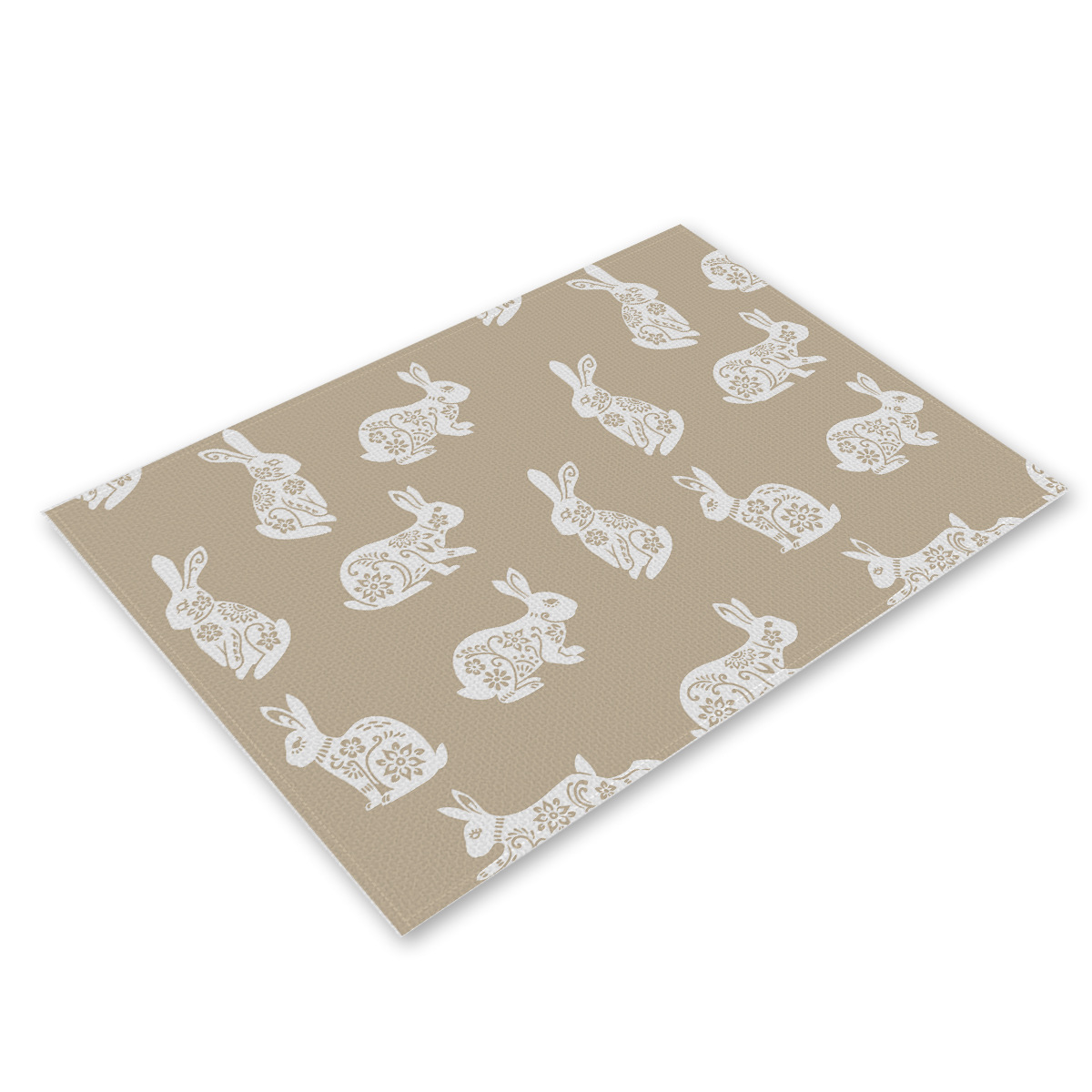 Amazon nuevo conejo mantel europeo y americano mantel de tela de Pascua decoración occidental mantel de lino resistente a las manchas al por mayor