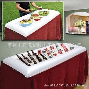 In-Stock Pvc Inflatable Ice Bar Chilled Fruit Salad Tray Outdoor Beer Tray Salad Bar Chilling Gadget