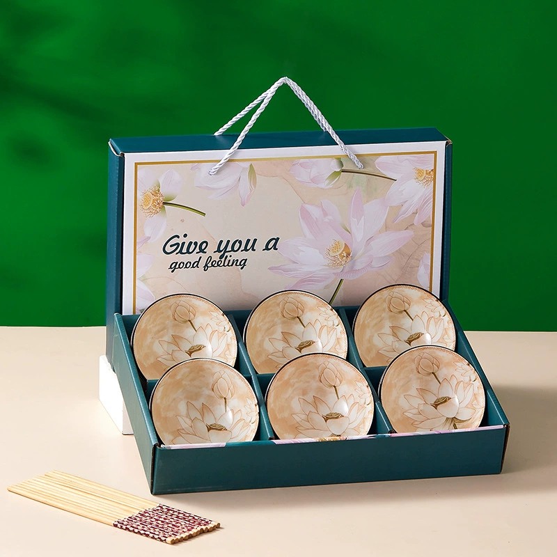Tableware for home use for food, set, ceramic gift box, wholesale