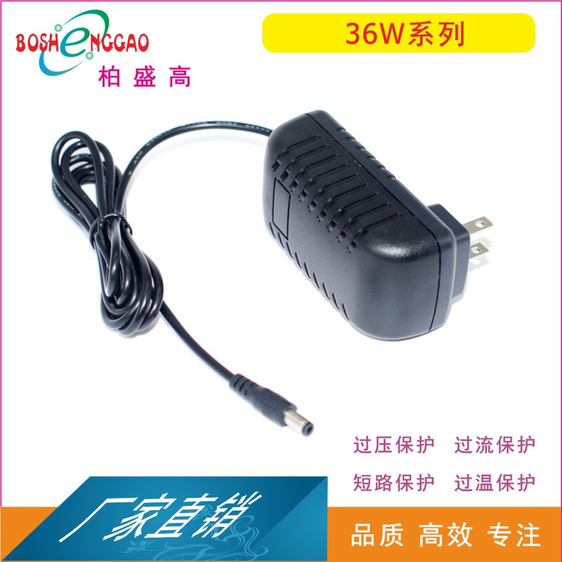 Ac/Ac Power Supply 12V3A Gs Certified Security Monitoring 36W Lvd Adapter Argentina 36W