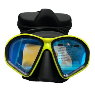 Large Frame Diving Goggles Electroplated Myopia Lens Diving Mask Liquid Silicone Diving Goggles Tempered Glass Eva Box