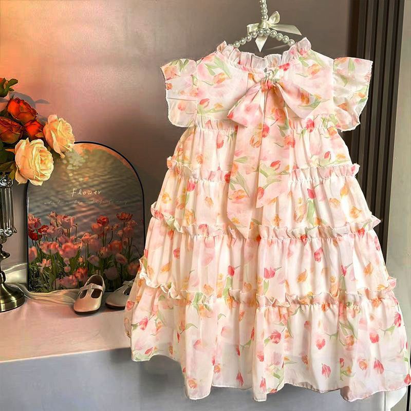 Summer Skirt for Girls, Fashionable Princess Skirt, Birthday Temperament Children's Skirt, Summer Girl's Beautiful Skirt Dress