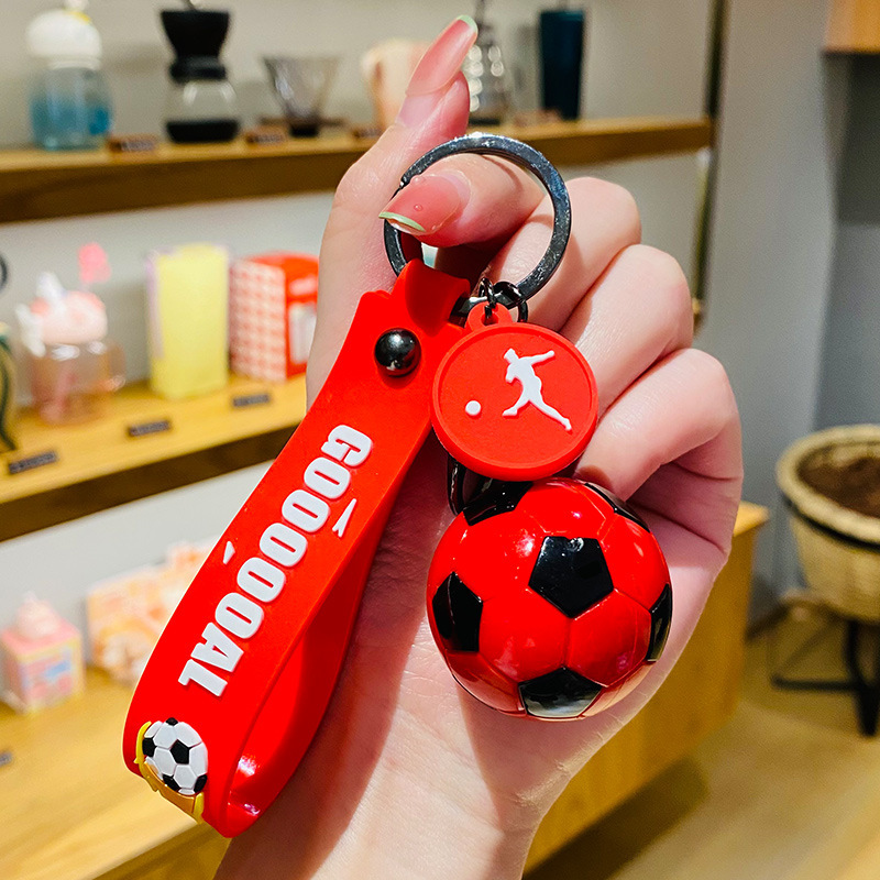 創意的で美しいアクリルサッカーストラップ自動車漫画かばん6色キーホルダーカップルネット赤小プレゼント|undefined