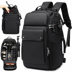 新型一眼レフダブル肩撮影バッグ無人機リュックサック防水コンピュータ安定器一体カメラバッグ