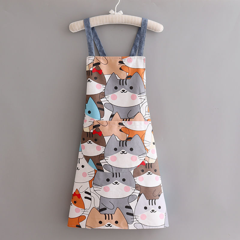 코튼 캔버스 크로스 스트랩-많은 고양이