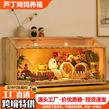 芦丁鸡饲养箱专用小鸡育雏保温箱鸡窝鸡笼子家用鸟笼仓鼠箱跨境