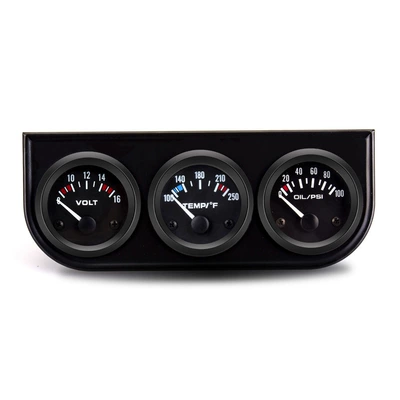 52mm 12V Universal Car automobile instrument - voltmeter-oil-pressure-gauge-water-temperature-gauge-fahrenheit