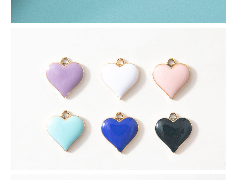 10 PCS/Package Quantity 10 PCS/Package Alloy Heart Shape Pendant