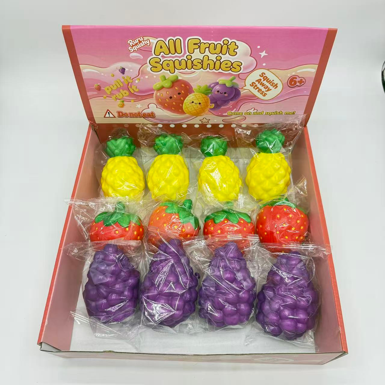 Amazon gran pellizco pellizco le TPR rebote lento fresas simulación de frutas decoración descompresión descarga jugar
