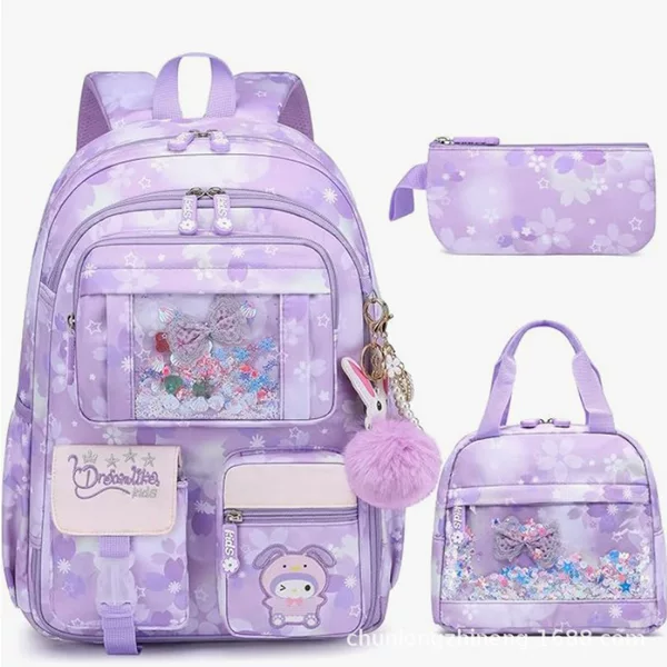 New primary school student schoolbag female open refrigerator wholesale lightweight large capacity burden reduction grade 1-6 fantasy children backpack