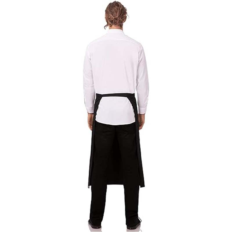 Amazon transfronterizo poliéster algodón delantal cocinero restaurante casero ropa de trabajo hombre y mujer delantal corto fábrica al por mayor