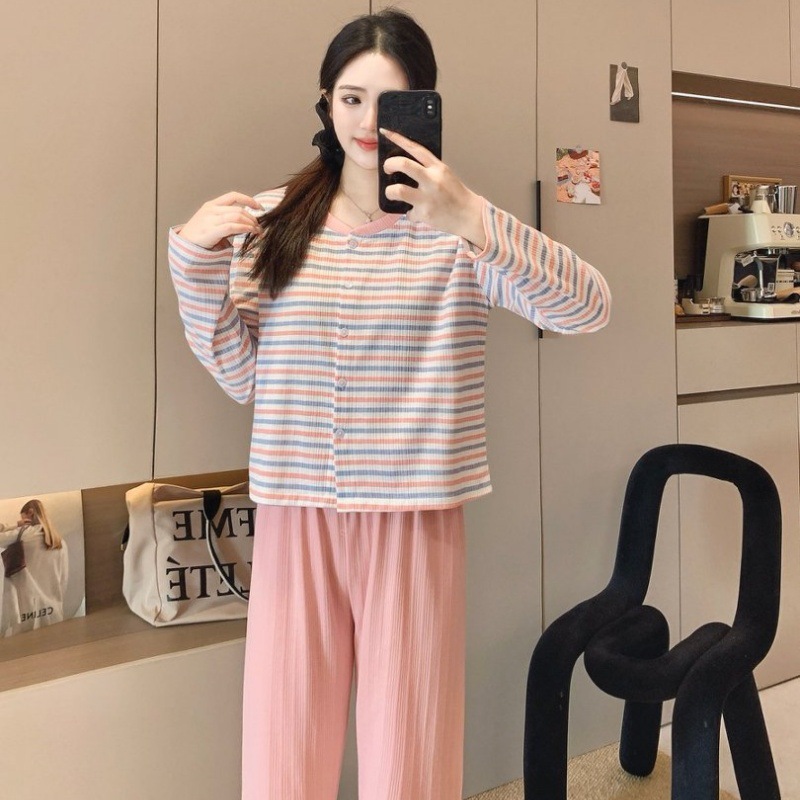 F긴소매-349 된장줄무늬