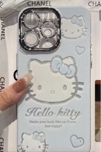 Girl ins blue love bowknot cat para iPhone14/15ProMax funda para teléfono 12 Apple 13 nuevo