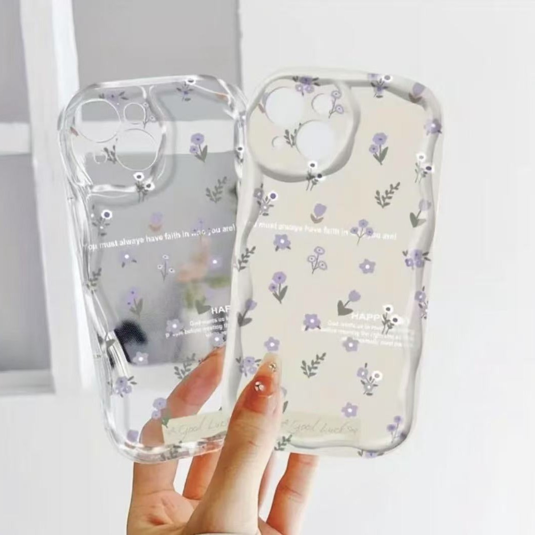 Funda para teléfono iphone16promax para flores y plantas transparente Apple 15 anti-caída 14pro Japón y Corea 13/12/11X