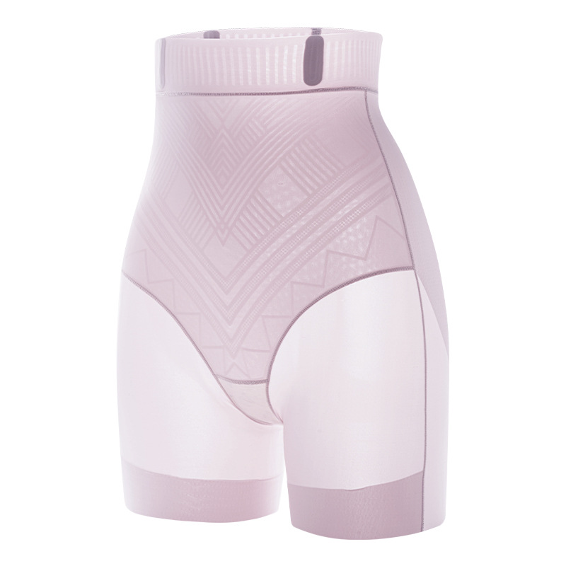 La contracción del vientre de cintura alta y los pantalones de levantamiento de cadera sin costuras de las mujeres se contraen el vientre y la cintura que forma la tira de jalea posparto Pantalones que forman el vientre de seda de hielo