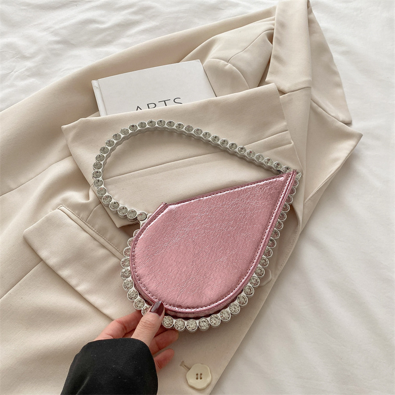 Glitzernde Herz Handtasche Damen Elegante Abendtasche Für Events_voghion.com