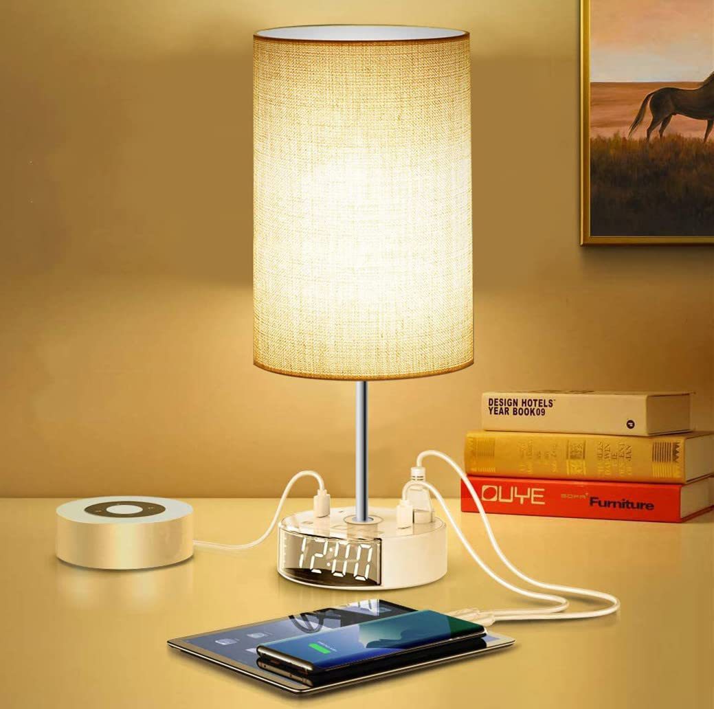LED touch table lamp charging
