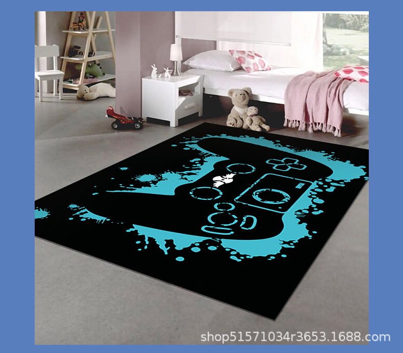 游戏机地毯,儿童卧室地毯,卡通地垫,电竞地毯