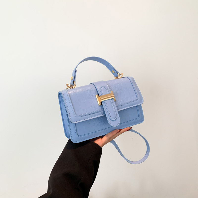 Elegante simple moda color sólido bolso 2024 principios de primavera nuevo versátil ins hombro mensajero bolsa pequeña bolsa cuadrada para las mujeres