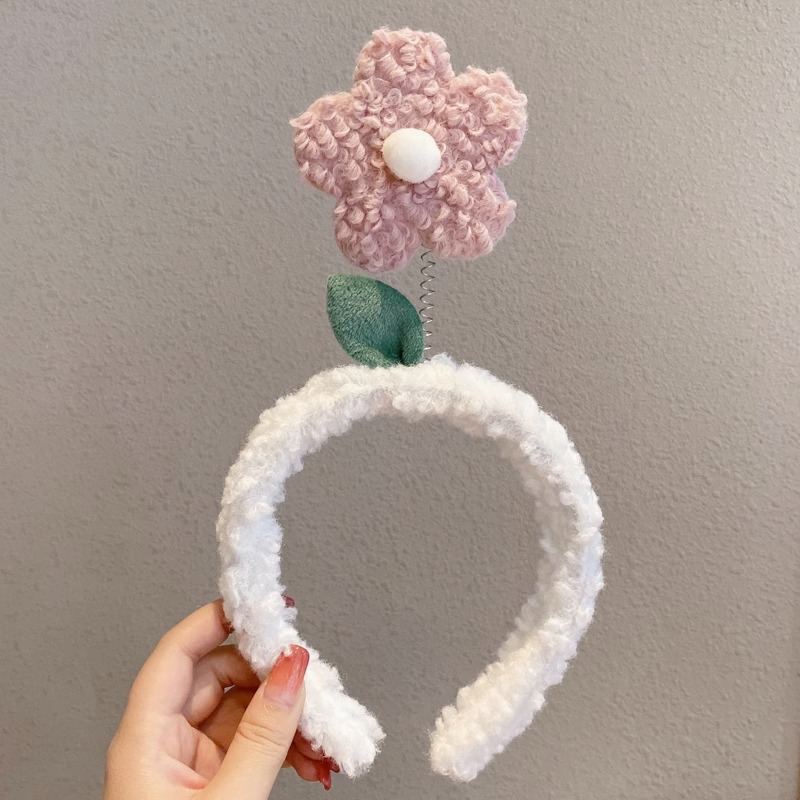 Banda para el cabello para el lavado de cara de dibujos animados lindo, máscara de aplicación de rojo de red para mujer, banda para el cabello, diadema, horquilla de paquete de cabello nuevo 2025