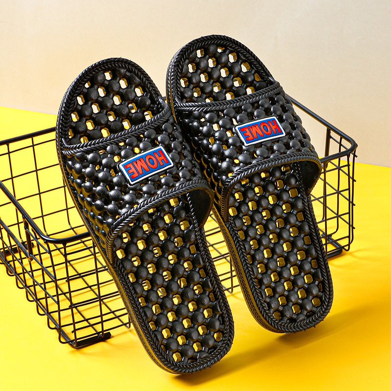 Cross-Border Size 36-51 Men's and Women's Sandals, Cut Out Quick-Drying Slippers, Non-Slip Massage Hotel Spa Hotel Slippers