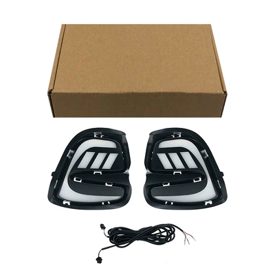 Suitable for Chevrolet 16-19 Cavalier Daytime Running Lights (Gündüz işıqları) - three-colors-normal-white-light-steering-flow-yellow-light-ice-blue-light-left-and-right-set