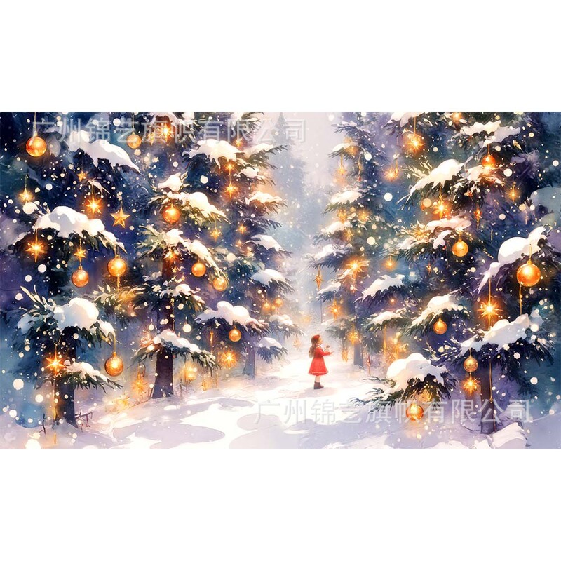 新しいクリスマス背景布アマゾンクリスマスツリーホリデーバナー装飾パーティーシーンレイアウト|undefined