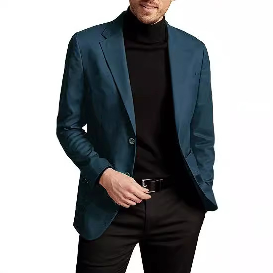 Casual suit men's temperament European and American export spring and autumn plus size fashion slim single western coat