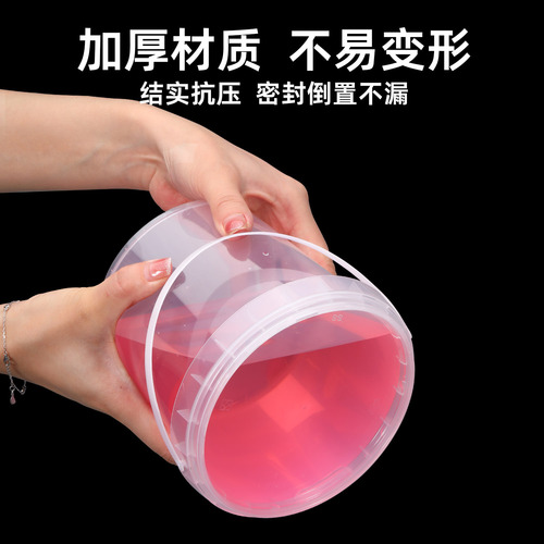 PP food grade lotus root powder bean paste barrel tofu fermented vegetable packaging barrel seafood fruit barrel transparent plastic barrel