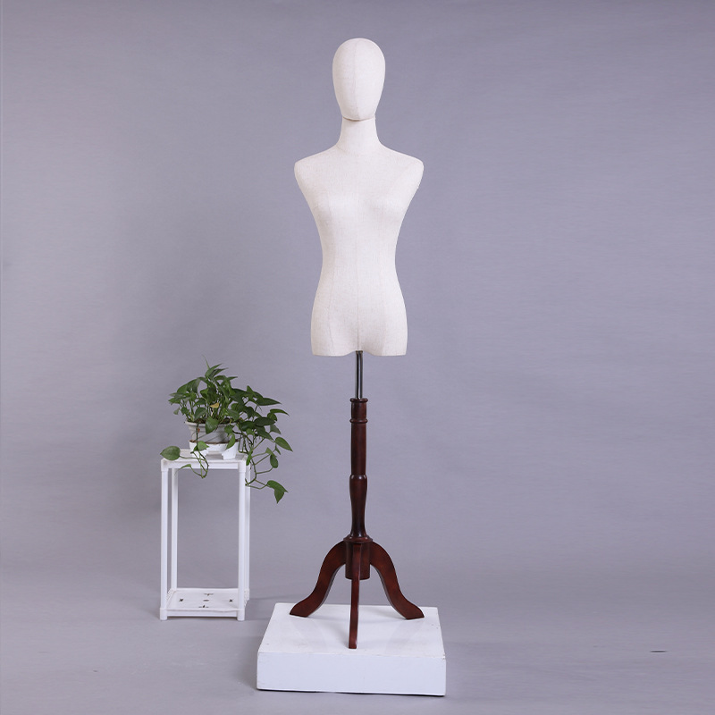 Maniquí Femenino de Medio Cuerpo Madera para Tienda de Ropa image 8