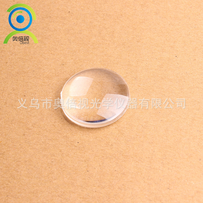 37mm 3D VR纸盒眼镜镜片 5x亚克力双凸放大镜镜片 光学树脂透镜