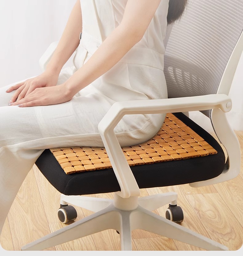 Car Seat Cushion Bamboo Mat Summer Cooling Pad Single Piece for Truck and Car Breathable Bamboo Mat Universal