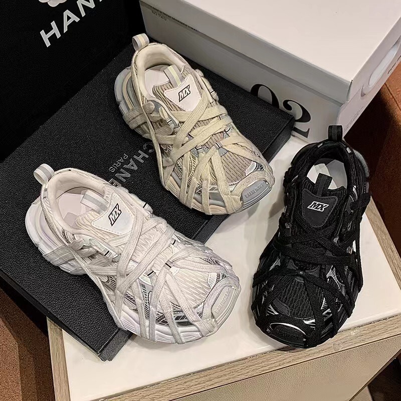 2025 Retro 3XL Dad Shoes Spider-Man Lace-Up Distressed Versatile Genuine Leather Casual Sneakers Couple Shoes Trendy Brand