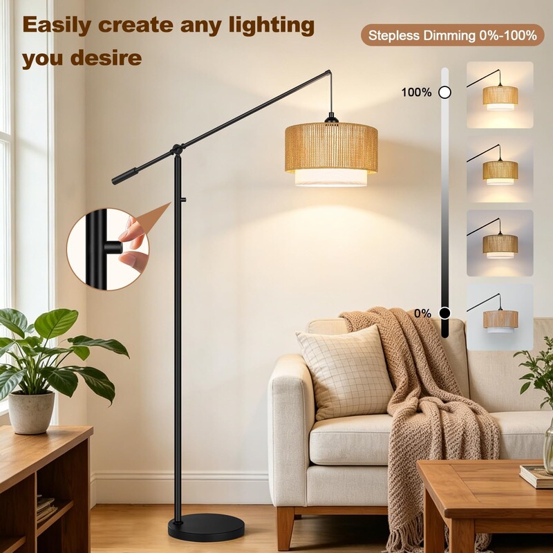 Cross-Border Floor Lamp, Bohemian Style, Dimmable Swing Decorative Lamp, Wabi-Sabi Style, Hotel and Homestay Ambiance Floor Lamp Cross-Border Floor Lamp, Bohemian Style, Dimmable Swing Decorative Lamp, Wabi-Sabi Style, Hotel and Homestay Ambiance Floor Lamp