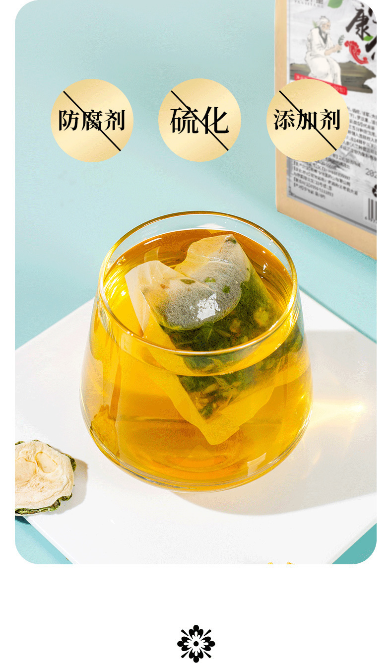 Lophatherum Clearing Herbal Tea Dan Zhu Ye Tea Bags 150g Cold Brew Wellness Blend overview