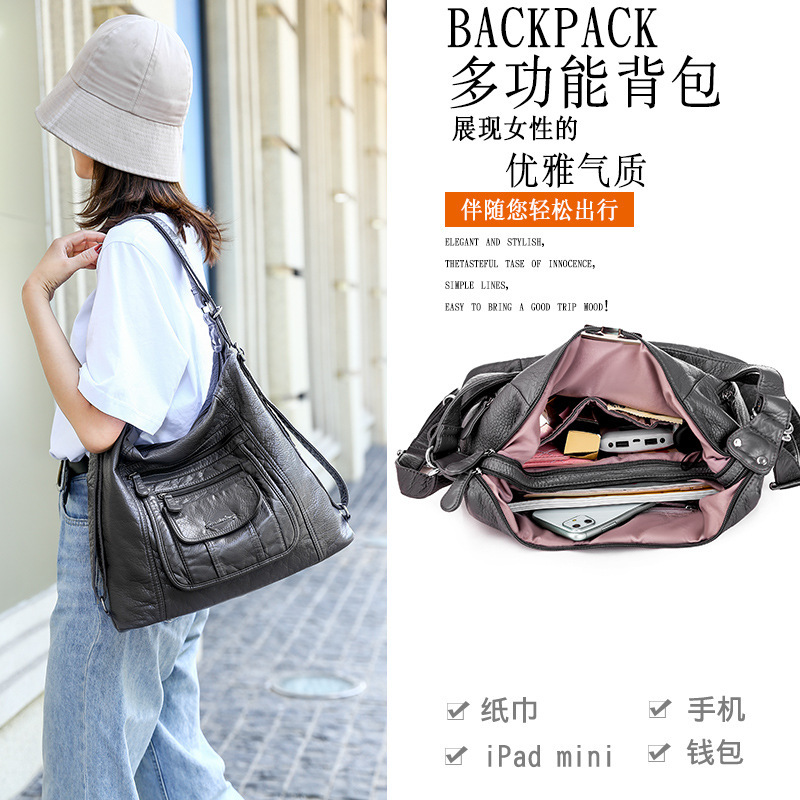 Amazon 2025 Middle-Aged Cross-Border Russian Handbag Shoulder Bag Women's Large Bag Mother Bag New Large Capacity Single
