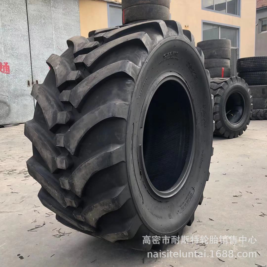 供应 青储机真空轮胎 21.3-24 可配钢圈 人字加宽花纹