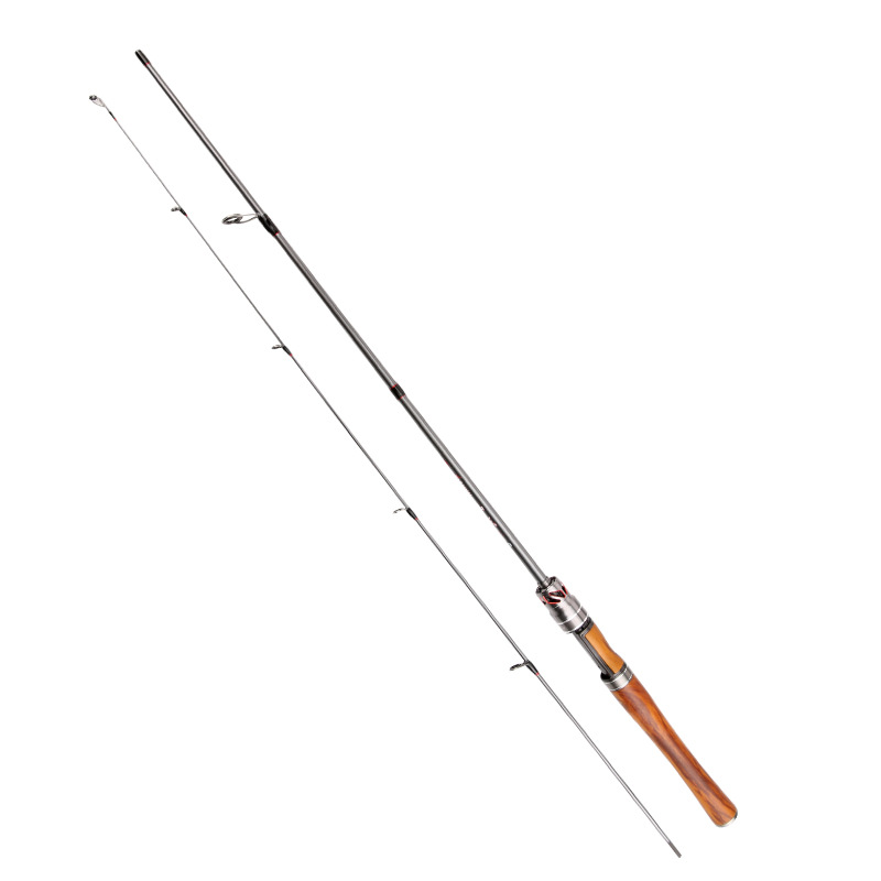 Nueva varilla de boca de caballo de carbono UL ajustable Luya Rod 1,5-1,98 M micro sólido enchufe varilla pesca caña de pescar artes de pesca