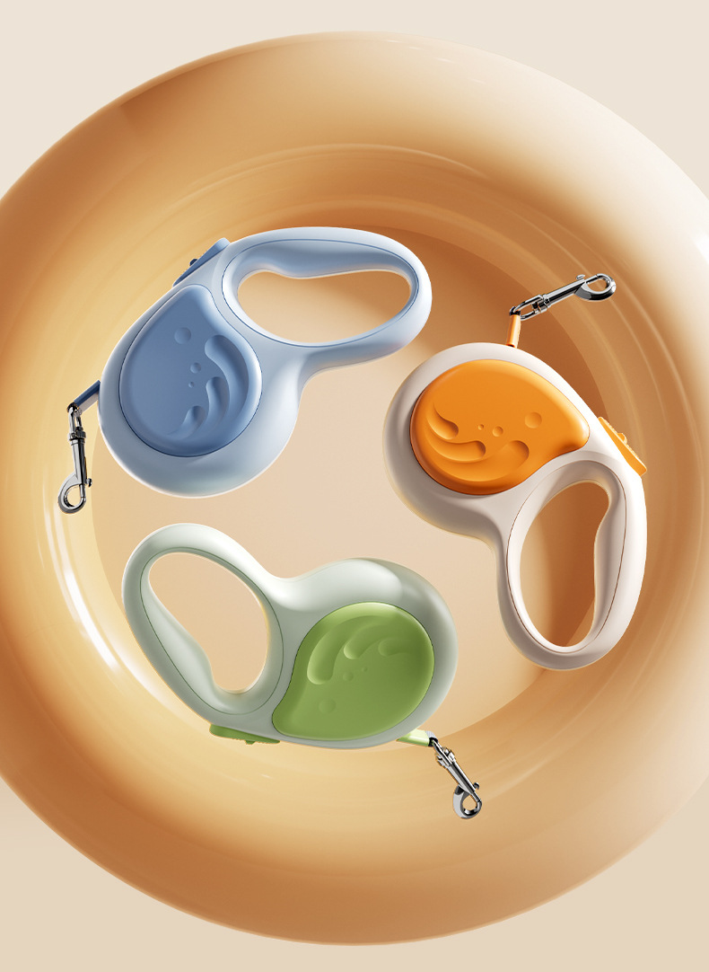 Pet automatic explosion-proof punch large retractable device dog leash_voghion.com