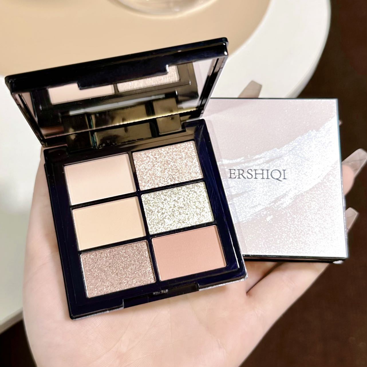 Exklusiv ErshiQI Dréchelandschaftsserie Héichliicht Feinblitz integréiert Aenschatt Spezial Ins Gesiichtsreparatur_voghion.com