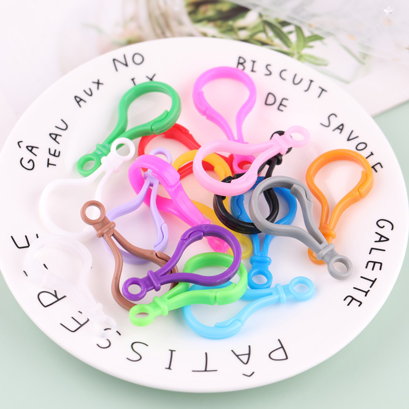 DIY jewelry accessories color bubble buckle doll keychain plastic lobster buckle acrylic hook buckle box bag buckle