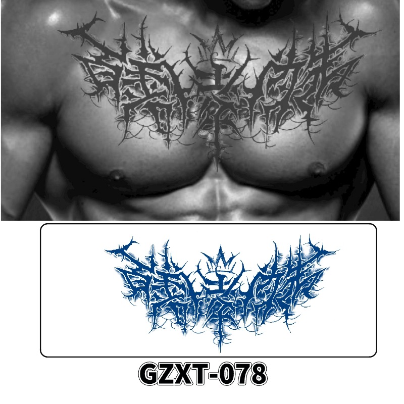 Pegatinas de tatuaje de jugo de pecho de flores pegatinas de tatuaje de hierbas de brazo grande de flores sudor impermeable media hoja alas de flores pegatinas de tatuaje al por mayor