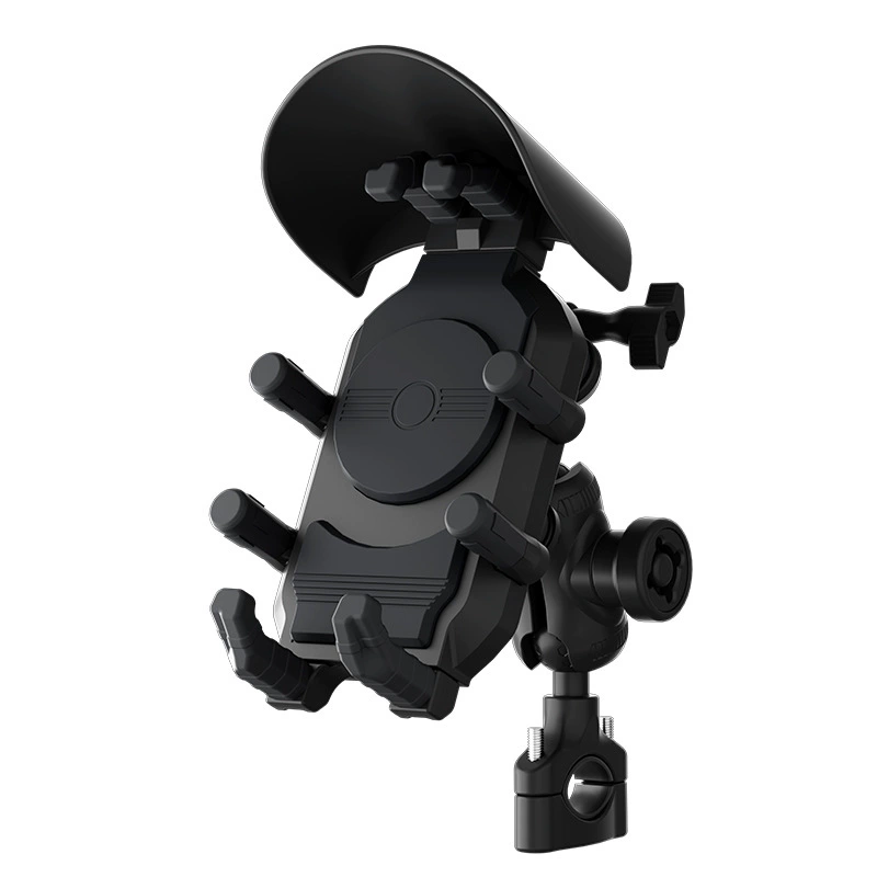 Shock-absorbing phone holder, bike, camera, tubing, steering wheel