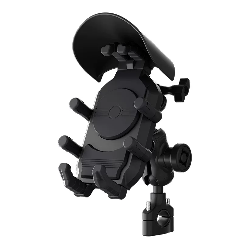 Shock-absorbing phone holder, bike, camera, tubing, steering wheel