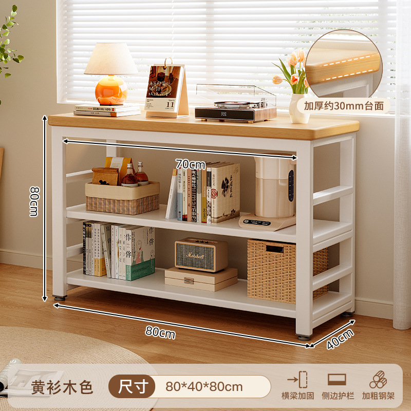 Estante de libros de piso integrado contra la pared hogar multicapa hierro forjado libro de dibujo estante de almacenamiento gabinete de oficina