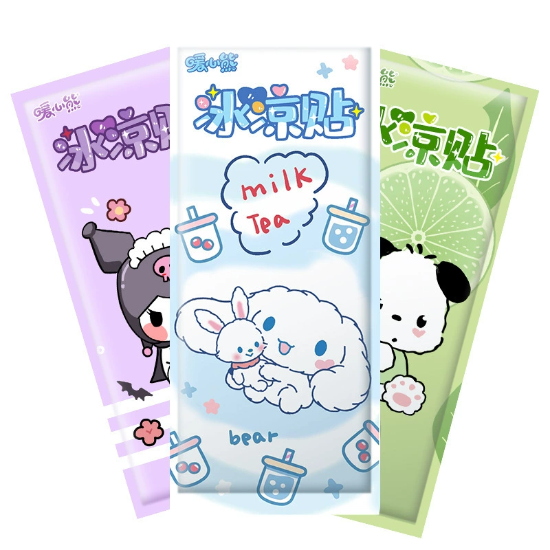 Sanrio охлаждение и снижение температуры, летнее облегчение тепла и освежение, охлаждение мобильного телефона, студенческая военная подготовка, охлаждающий ледяной пластырь