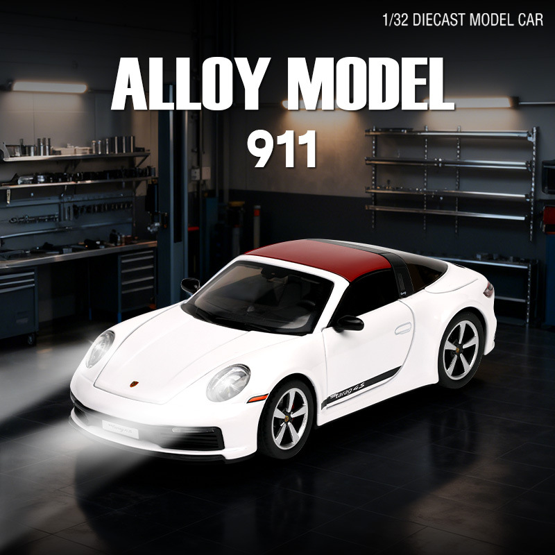 1: 32 Baoji 911 aleación modelo de automóvil luces impulsar deslizamiento niño regalo de simulación coleccionista adornos al por mayor